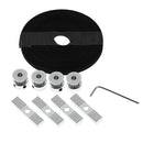 TWO TREES 5M GT2 Timing Belt + 4Pcs 20Teeth Timing Belt Pulleys + 4Pcs Mounting Blocks Kit with Hex Key for 3D Printer Reprap/Prusa/MendelMax