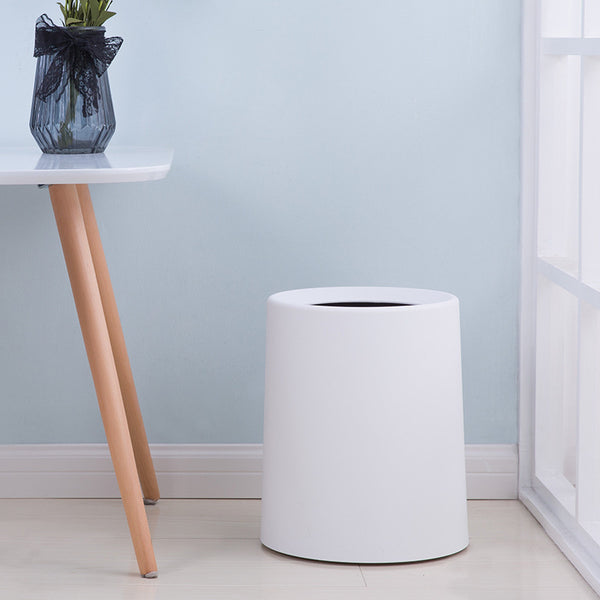 8L Home Living Room Bedroom Uncovered Trash Can Frosted ABS Bag