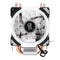 9CM Double Copper Tube Aurora DIY Game Cooling Fan CPU Radiator For 775/115x/1366/AMD Series
