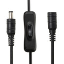 20PCS LUSTREON 5.5X2.1mm DC Power Supply Connector Switch Cable for 5050 3528 LED Strip Light 30cm