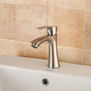 G1/2'' Zinc Alloy Bathroom Basin Mixer Faucet Single Drawing Process Cold One Handle Tap