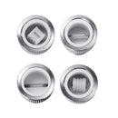 Longmada Mr.Bald 3 Atomizer B/C/D/E Wax Tank Glass Dry Herb 510 Threaded co2 Atomizer Quartz Vaporizer
