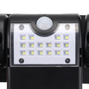 Dual Head LED Solar PIR Motion Sensor Security Light Spotlight Flood Lamp