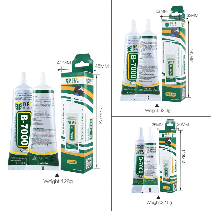 BEST B-7000 Multi Purpose Adhesive Glue Epoxy Resin Diy Crafts Glass Touch Screen Cell Phone Glue