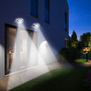 2pcs 3W 28LED Solar Powered PIR Motion Sensor Waterproof Wall Light Street Lamp
