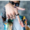 Trendy Hip Hop Titanium Steel Chain Personality Male Single Ring