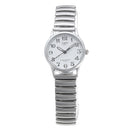 Simple Style Couples Watch Alloy Elastic Band Live Waterproof Men Women Quartz Watch