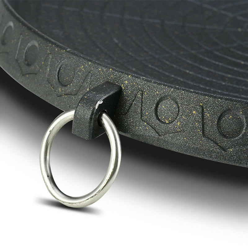 34cm BBQ Grill Non-stick Pan Marble Stone For Portable Gas Stove Cookware