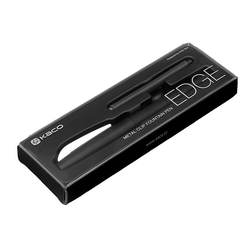 KACO EGDE 1 Piece Extra Fine 0.38mm Nib Fountain Pen with Ink Cartridge and Gift Box Calligraphy Writing Signing Ink Pens Office School Supplies