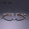 LianSanTitanium Portable Anti-fatigue Reading Glasses Frameless Resin Alloy Presbyopic Glass L8085