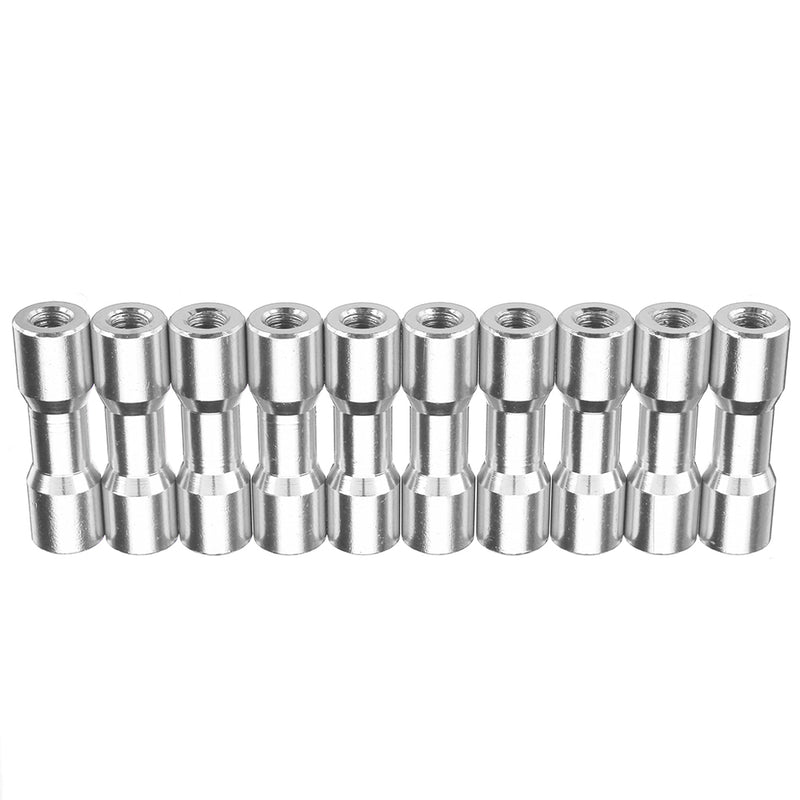 Suleve M3AS12 10Pcs M3 25mm Aluminum Alloy Standoff Spacer Round Column MultiColor Smooth Surface