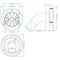 White 38mm Lockable Water Filler New Caravan RV Boat Parts Gravity Pipe Inlet