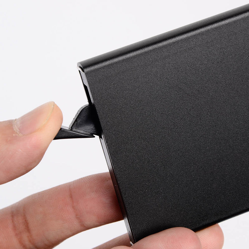 TW2717 Portable Degaussing Business Card Holder Aluminum Alloy Name Card Case Business ID Credit Card Case Cover Storage Box