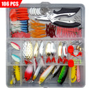 ZANLURE 33-142 Pcs Fishing Lure Tackles Kit Lures Baits Set Fishing Hooks