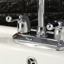 360 Rotation Kitchen Faucet Cold and Hot Water Mixer Tap Double Handle Basin Faucet Double Hole Water Faucet