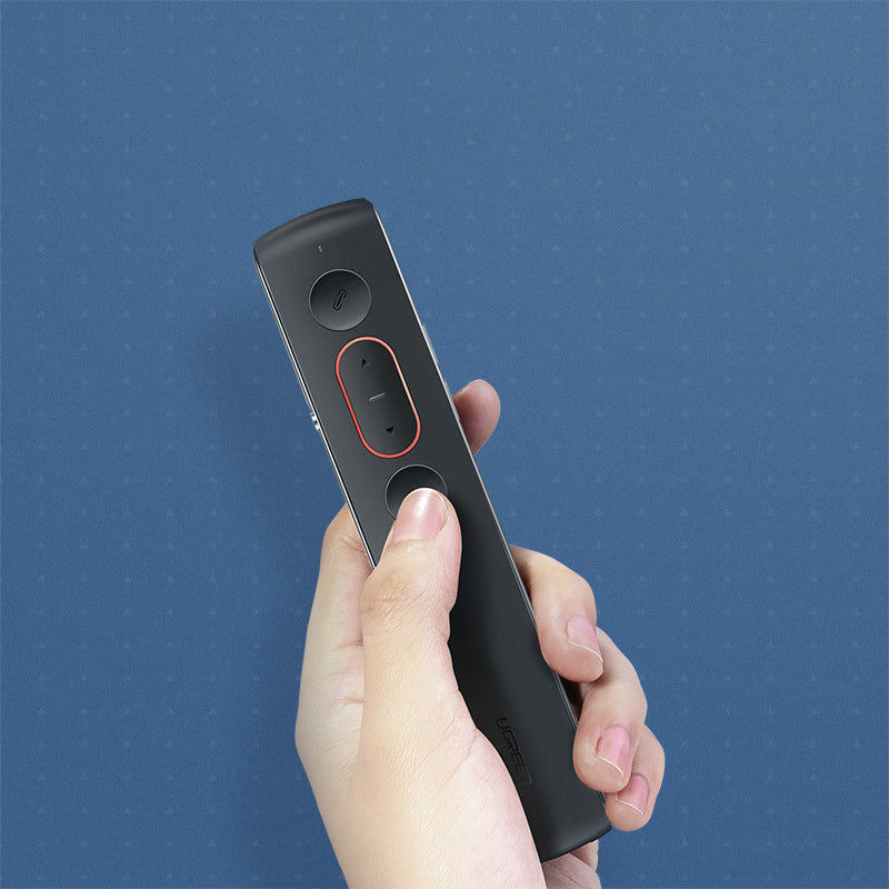 Ugreen LP180 Wireless Presenter Red Laser Flip Pen PPT Laser Page Pen Clicker 100m USB Remote Control with Volume Adjustment Support One-click Hyperlink