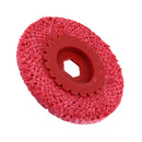 Drillpro Red Hemp Rope Buffing Wheel for Stainless Steel Metal Coarse Grinding Angle Grinder Polishing Tools