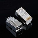 10PCS RJ45 Cable Head Plug Ethernet Plated Network Connector Gold-plated Cat 6 Crimp Network LAN Cable Plugs