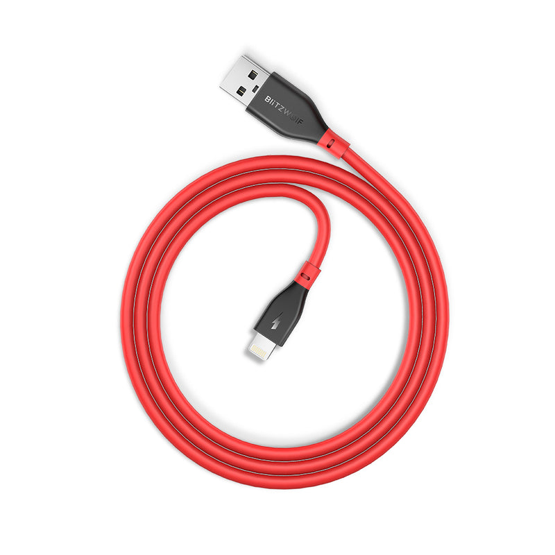 BlitzWolf BW-MF11 2.4A Lightning Compatible Fast Charging Data Cable With MFi Certified for iPhone X XR XS Max iPad Pro