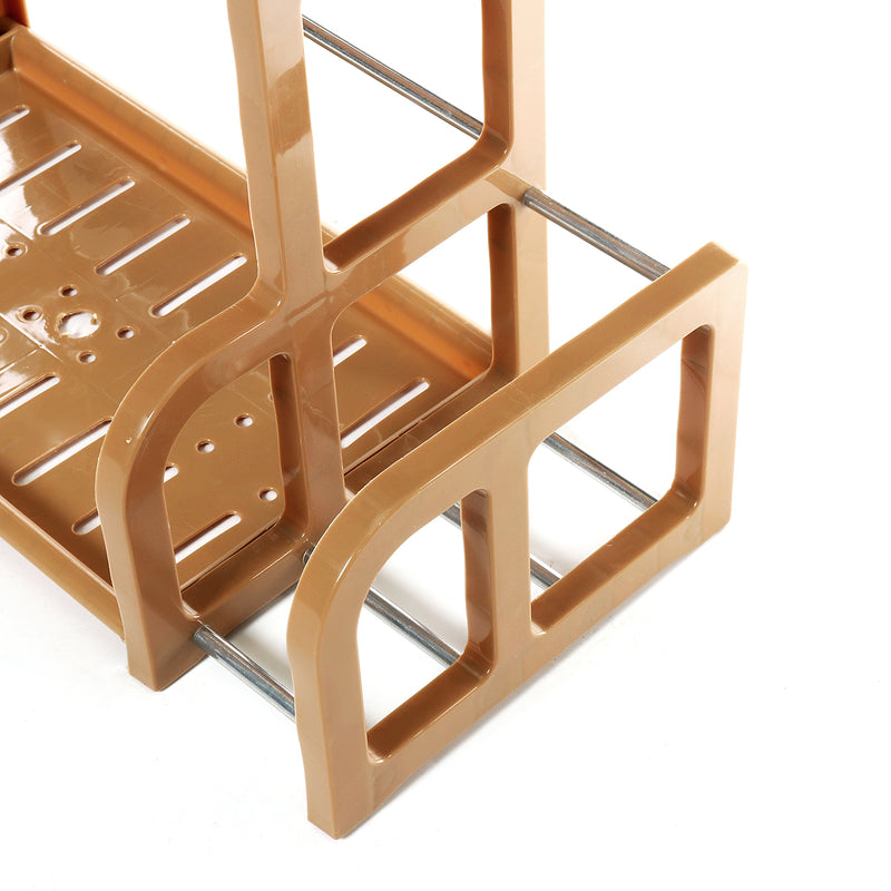 2 Tier Jars Spice Pot Stand Kitchen Holder Chopping Shelf Rack Storage Organizer