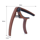Guitar Capo Wood Grain Metal for Guitar Ukulele Tuning Beginners