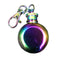 1oz 28ml Mini Stainless Steel Round Hip Flask With Keychain Liquor Alcohol Whiskey W-ine Pot