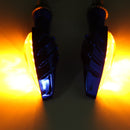 4pcs Skull Universal Motorcycle Amber Indicator LED Turn Signal Light