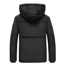 Electric Heating USB Back Intelligent Winter Hooded Heated Coats Jacket Temperature Control