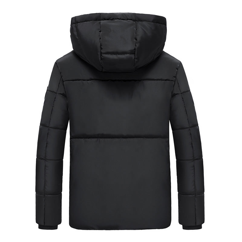Electric Heating USB Back Intelligent Winter Hooded Heated Coats Jacket Temperature Control