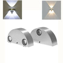9W 3 LED Wall Lights Warm White/White Up & Down Lamp Sconce Home Bedroom Fixture AC85-265V