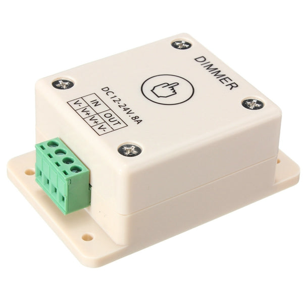 LED Light Dimmer Controller Touch Motion Sensor Control 8A DC 12V-24V For Single Color Strips