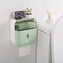 Black / / White / Green / Pink Household Non-perforated Creative Waterproof Double Bin Tissue Box Shelf Toilet Box