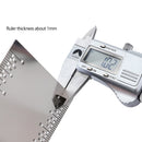 Drillpro Stainless Steel 6 Inch Marking T-Ruler Inch Type Hole Positioning Measuring Ruler Woodworking Scribing Marking Ruler