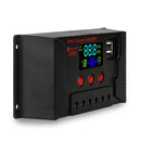 Minleaf PWM 10A/20A/30A 12/24V Auto Adapt LCD Solar Charge Controller Photovoltaic Solar Panel Controller Battery Regulator Adjustable Parameter