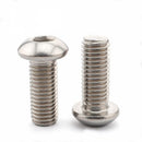 Suleve M6CH3 50Pcs M6 Carbon Steel Hex Socket Button Head Screw Bolts 10-20mm