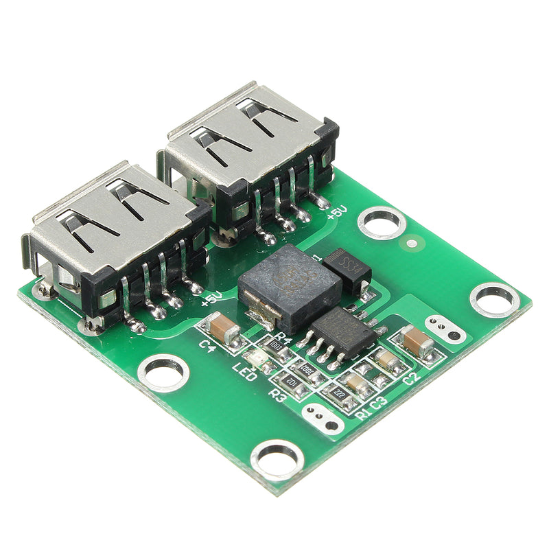 Dual USB Output 6-24V To 5.2V 3A DC-DC Step Down Power Charger Module Converter