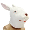 Rabbit Mask Creepy Animal Halloween Costume Theater Prop Party Cosplay  Deluxe Latex