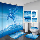 Waterproof Fabric Hooks Bathroom Shower Curtain Pineapple Fruit Bathroom New