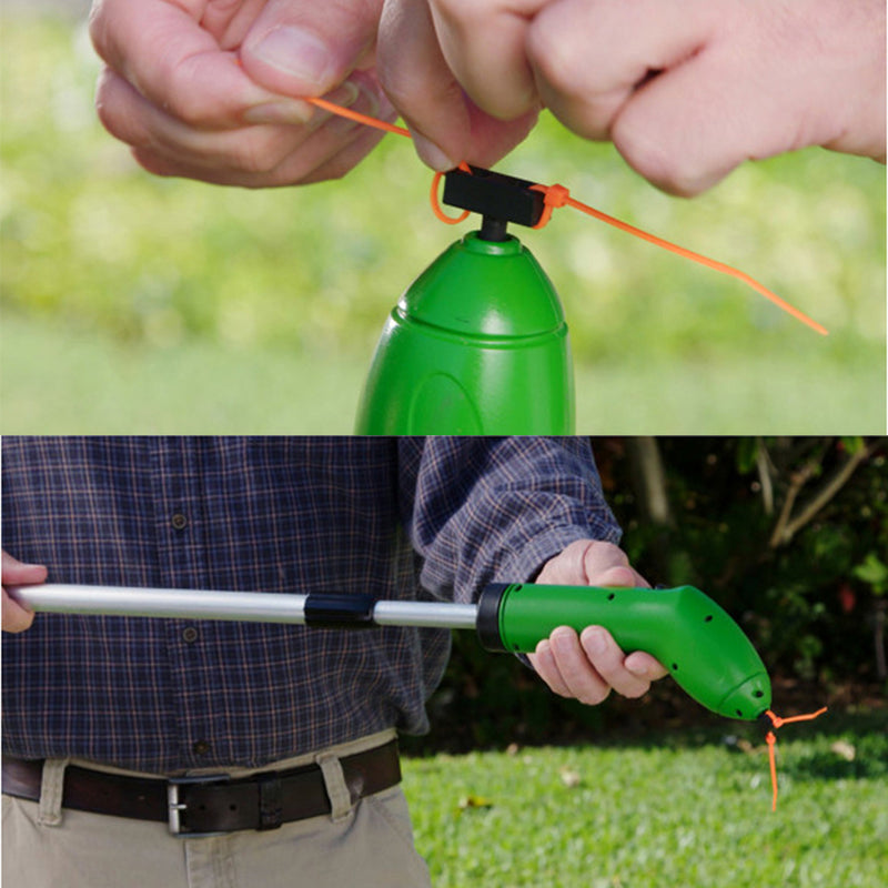 Garden Zip Trim Portable Cordless Trimmer Lawnmower Grass Edger Works With Standard Zip Ties