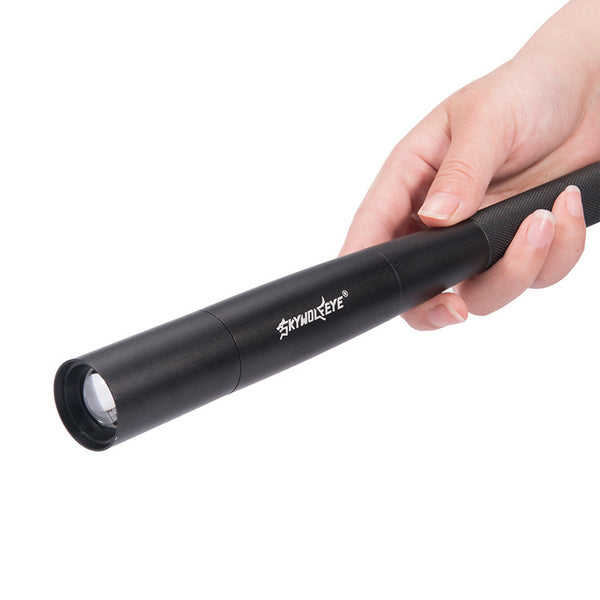 SKYWOLFEYE T6 500Lumens 5Modes Zoomable Baseball Bat LED Flashlight