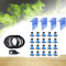 20 Set 8L Arrow Drip Irrigation System 4-Way Micro Flow Dripper Potted Plants With Greenhouse