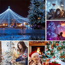 3M*2M USB 8 Modes Remote Control 200 LED Curtain String Light with 10 Hooks Festival Christmas Wedding Decor