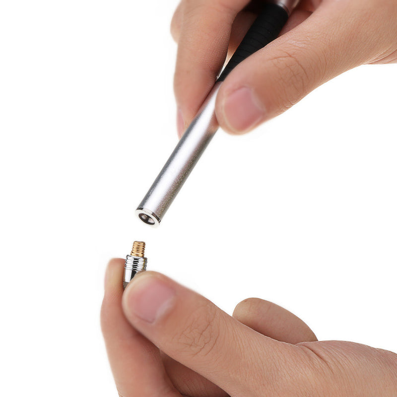 Universal 2 in 1 Metal Capacitive Touch Screen Stylus Sensitive Drawing Pen for Samsung Mobile Phone Tablet