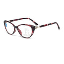 Tortoiseshell Red Reading Glasses Far And Near Dual Purpose Fshion Anti Blue Light Resin Presbyopic Glasses Progressive Multi Focus Intelligent Presbyopic Glasses