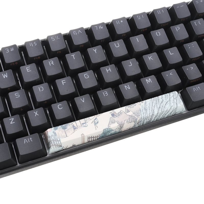 Five-sided Dyesub PBT Ukiyoe 1 Space Bar 6.25u Novelty Keycap for Anne pro 2
