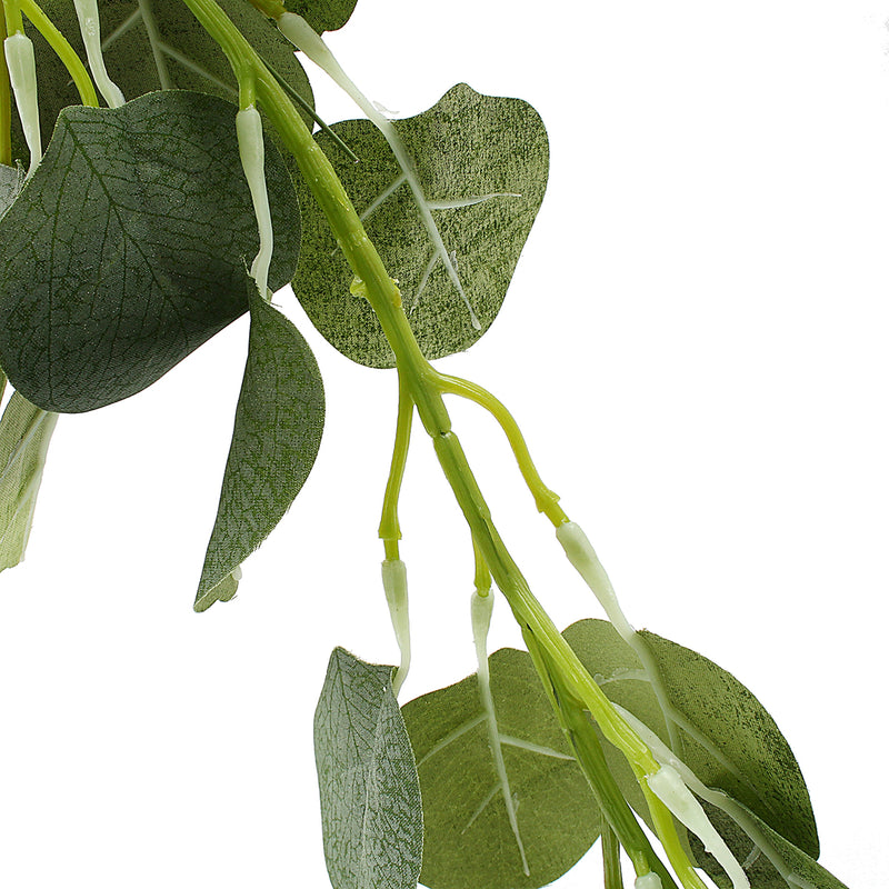 70" Artificial Eucalyptus Garland Faux Silk Vines Leave Leaf Green Wedding Decor Supplies