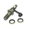 M10x1.25mm Motorcycle Brake Caliper Bleed Screw Banjo Bolt Nipple+Dust Cap