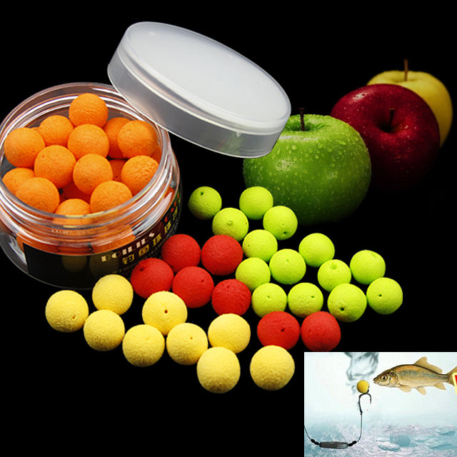 20Pcs/Box Smell Soft Fishing Lure Floating Smell Ball Beads Feeder Carp Artificial Bait