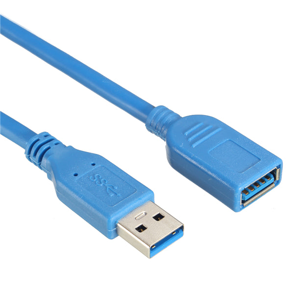 3M/10ft High Speed USB 3.0 Male to USB 3.0 Female Flat Extension Data Charge Cable