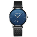 CRRJU 2269 Men Full Steel Simple Dial Date Display Quartz Watch